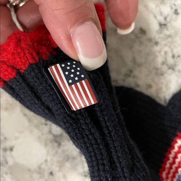 Vintage Ralph Lauren Official 2014 Olympic Wool Fingerless Team USA Gloves - Picture 4 of 7